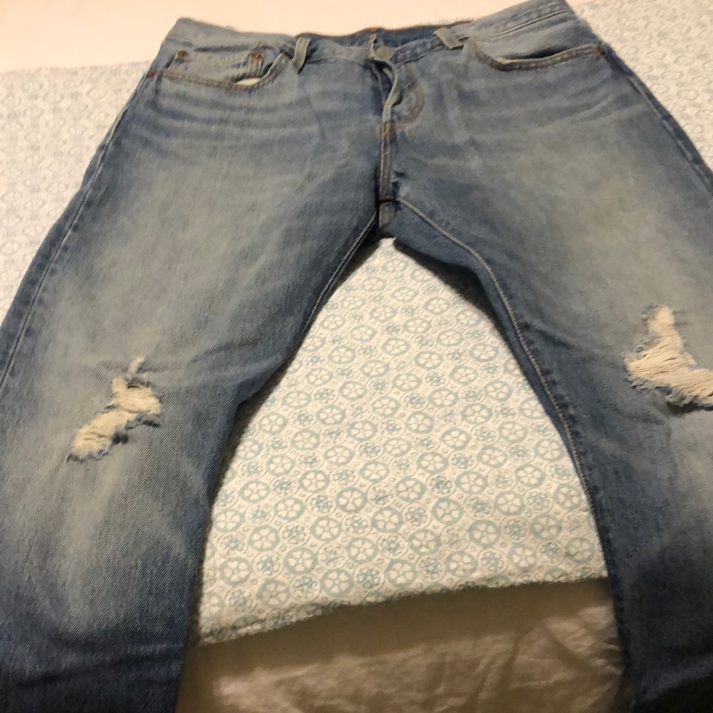 Levis 501 CT 30x32 light blue